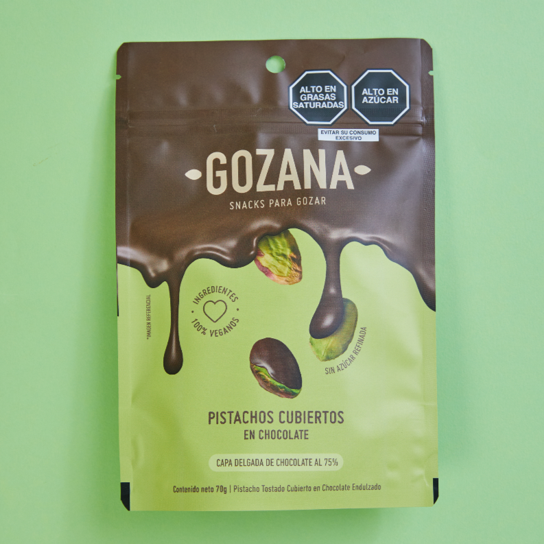 Pistachos Cubiertos en Chocolate al 75%